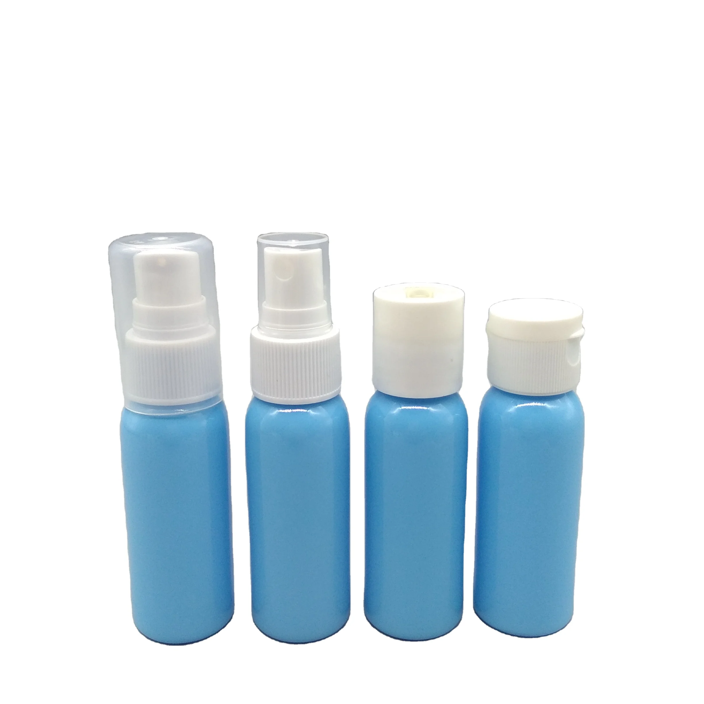 

30ml travel set bottle beauty care package have storage bags,Pump sprayer, flip top Lid twist lid disc lid lotion pump, Customized