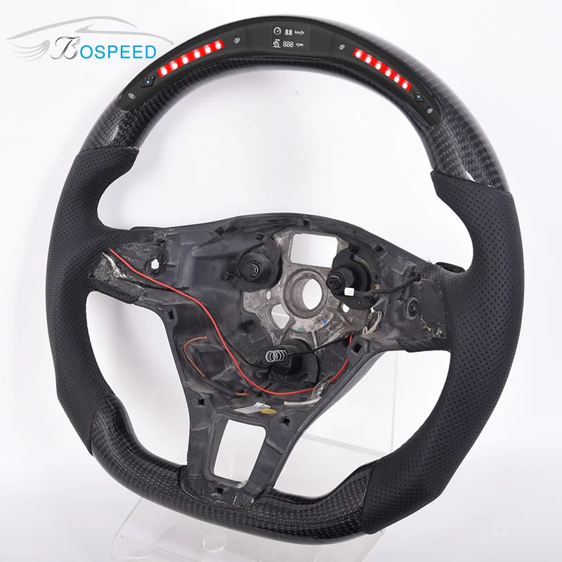 

Custom Alcantar-a Carbon Fiber Steering Wheel For VW Gti Gts R Gtd Gli Racing Wheel Convertible, Customized color