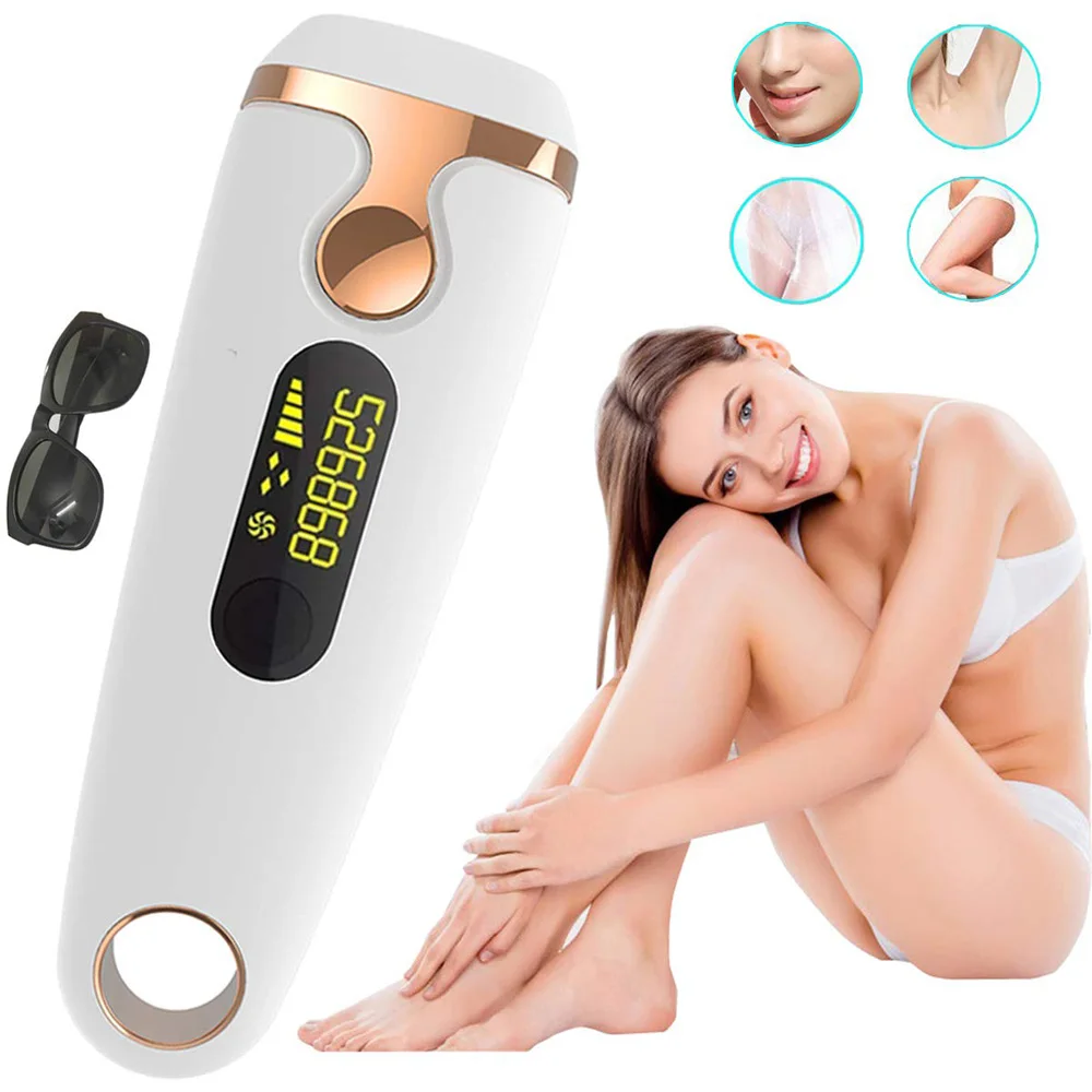 

Flash Permanent IPL Epilator Laser Hair Removal Facial Electric Photoepilator Painless Hair Removal Electric, Purple (ipl laser hair removal machine)