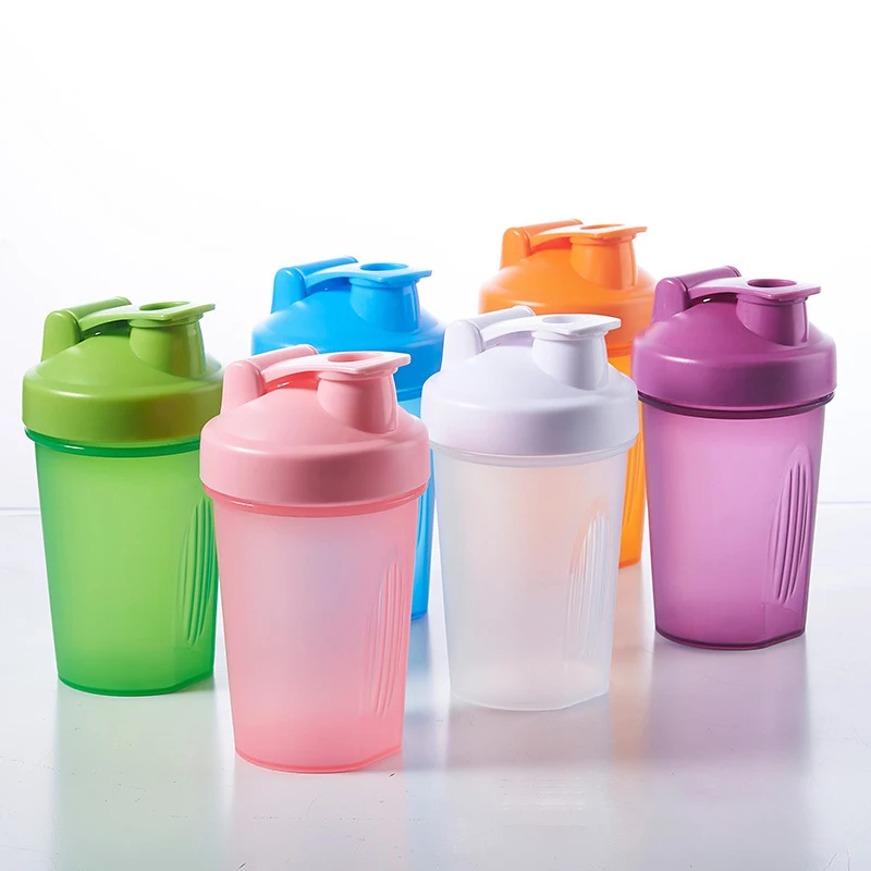 

Eco-friendly 400ml Colorful Plastic Protein Bottle Shaker Fitness Shaker Bottle, Multiple colors