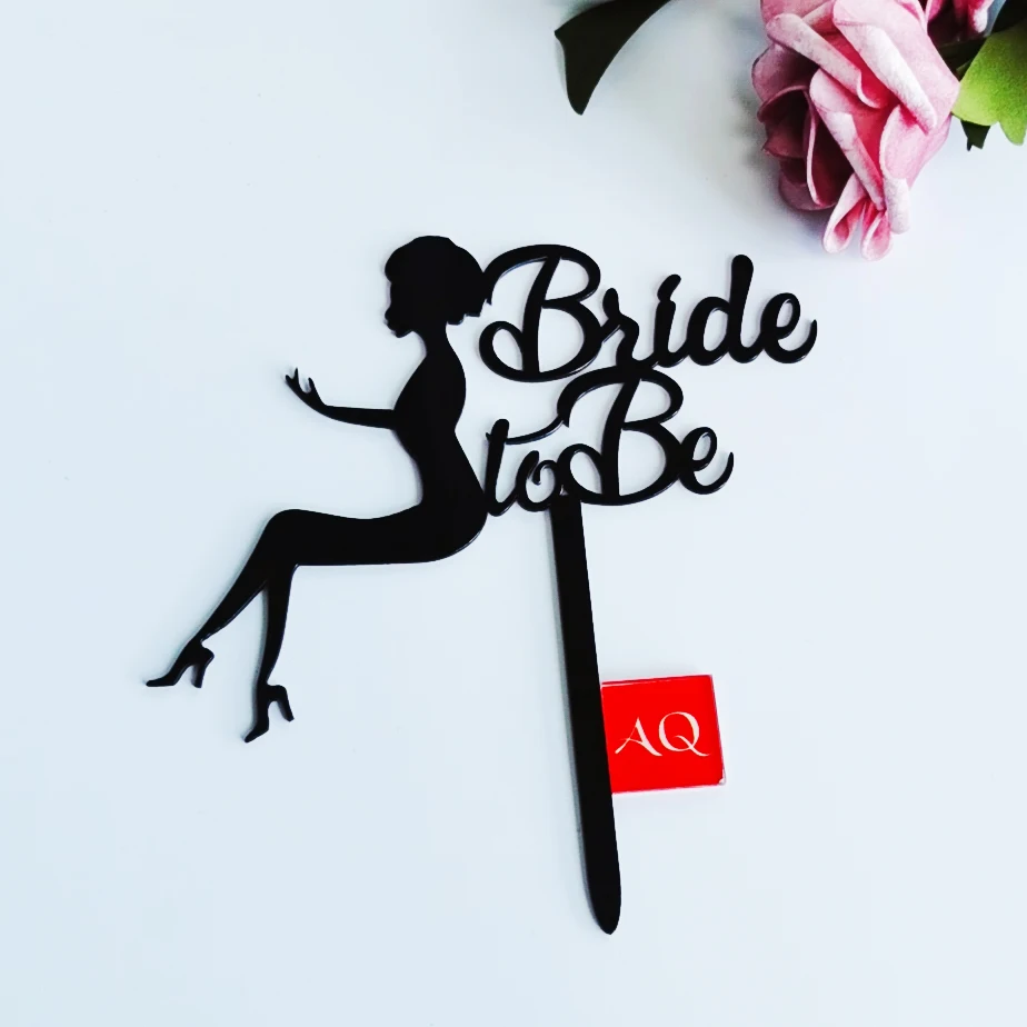 

Mrs Girl Bride to Be Acrylic Cake Topper for Wedding decoration
