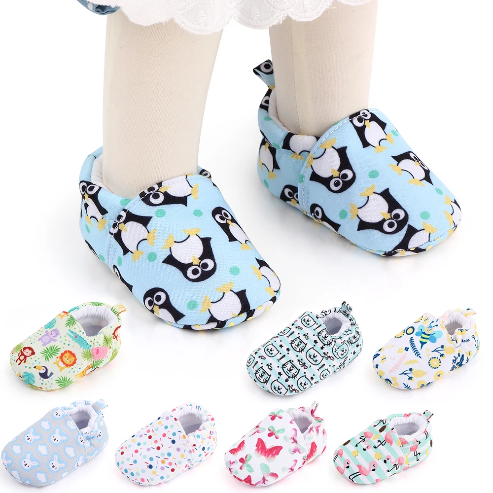 

New arrival cute soft sole cotton newborn infant baby shoes cartoon animal design customized logo, 10 designs