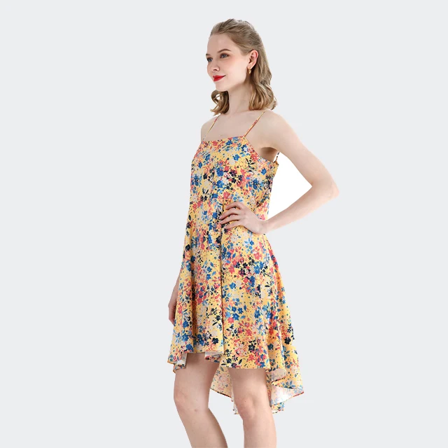 

Women Summer Sexy Casual Woman Clothes Sleeveless Floral Print Beach Elegant Midi Dresses