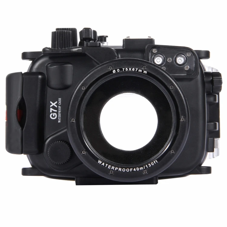 

Hot Selling PULUZ 40m Underwater Depth Diving Case Waterproof Camera Housing for Canon G7 X(Black)