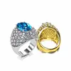 Perfect Ring Bohemian Crown Shape Cute Colorful Shining Water Drop Anneaux Pour Les Femmes
