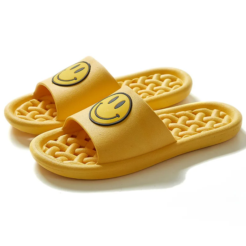 

Hot EVA Smiley Face Summer Cool Sandals Fashion Bathroom Non-slip Bathroom Indoor Anti-slip Home Slippers Sandal