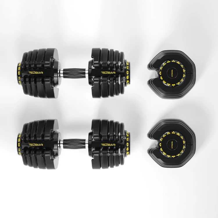

High Quality Wholesale Promotional Strong Adjustable Dumbbell Set With Stand