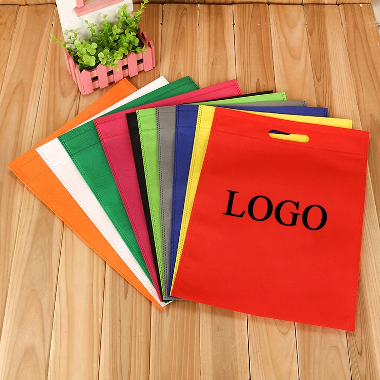 

Wholesale Eco-Friendly Customized Promotional Non Woven Bag Customs Recycled Shopping Die Cut Non Woven Bag With Printing Logo, As client's requirement