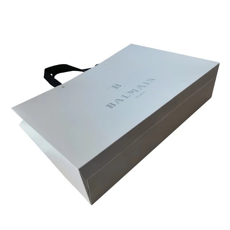 
Manufacture Wholesale Custom Logo Luxury Gift Paper Bag Textured Paper Shopping Bag 