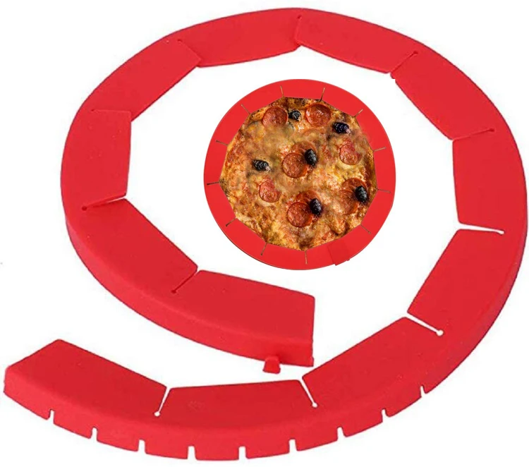 

Food Grade Silicone Pie Protectors Adjustable Silicone Pie Pizza Crust Shield Crust Protector Shield 8 Inch to 11 Inch