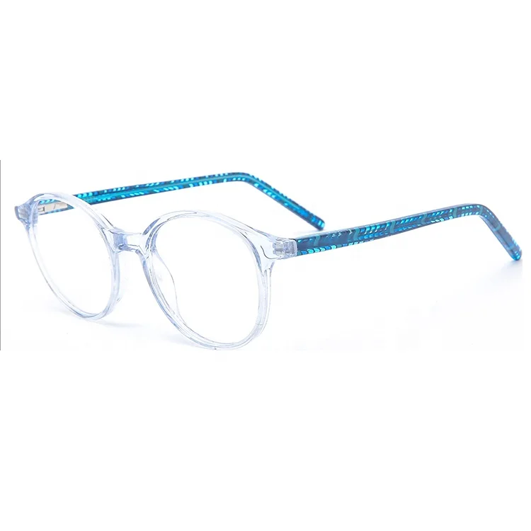 

wholesale stock acetate optical round frame spectacles transparent spectacle frame