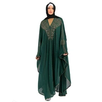 

Religion Style Clothing Muslim Abaya Rhinestone Elegant Fashion Loose Women Robe