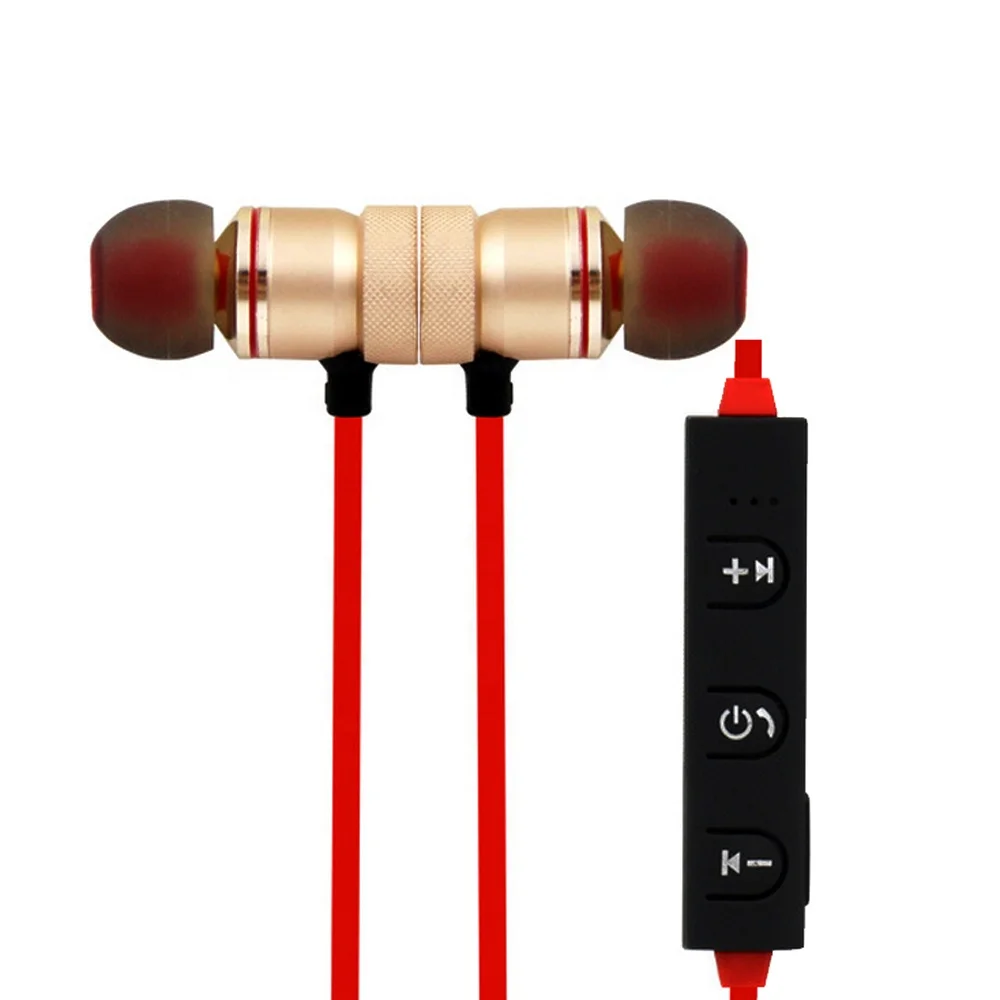 

Metal Magnet neckband Earphone Wireless BT V4.2 Sport Running In-ear Stereo Headset Earbuds Hands Free In-line