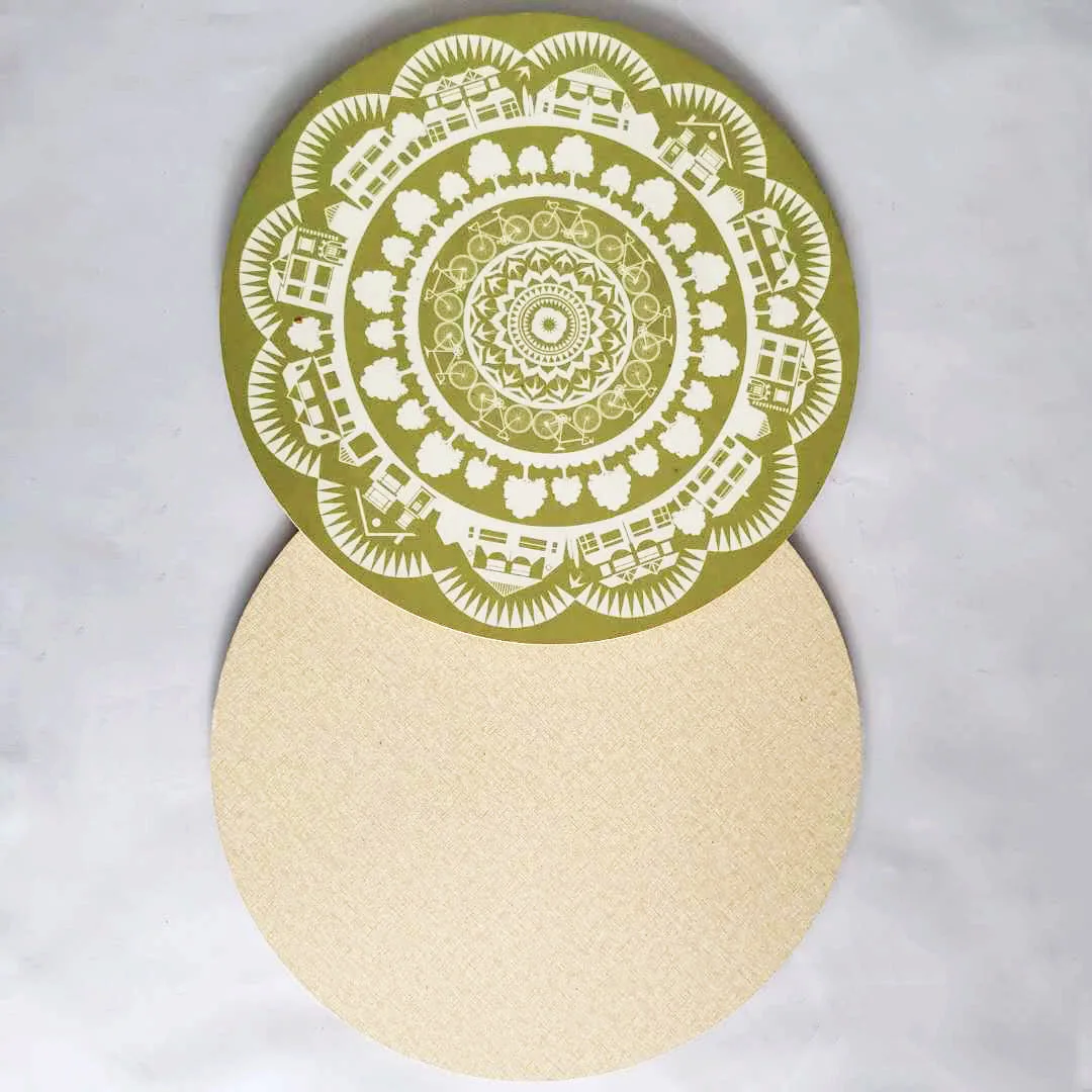 

Factory Price Multifunctional Vegetable Fruit Color Round Wooden Chopping Board