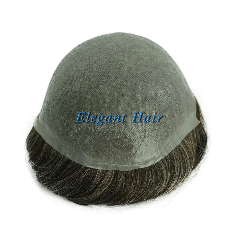 

Elegant Hair india hair men toupee #1B40 grey hair color system