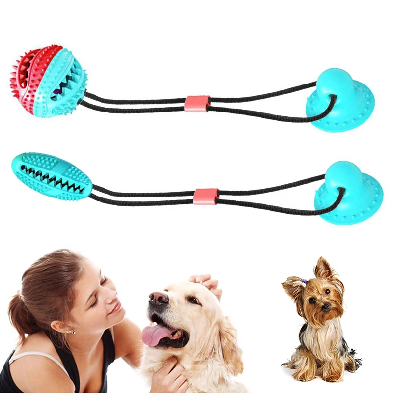 

Amazon Supplier With Sunction Cup Bite Resistant Treat Pet Dog Tooth Cleaning Chew Toys