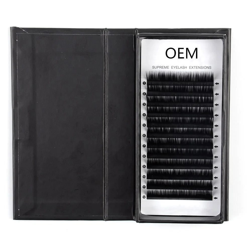 

Wholesale bulk lash eyelash extension supplies Fast Blooming Private Label Individual Eyelash Extensions, Natural black