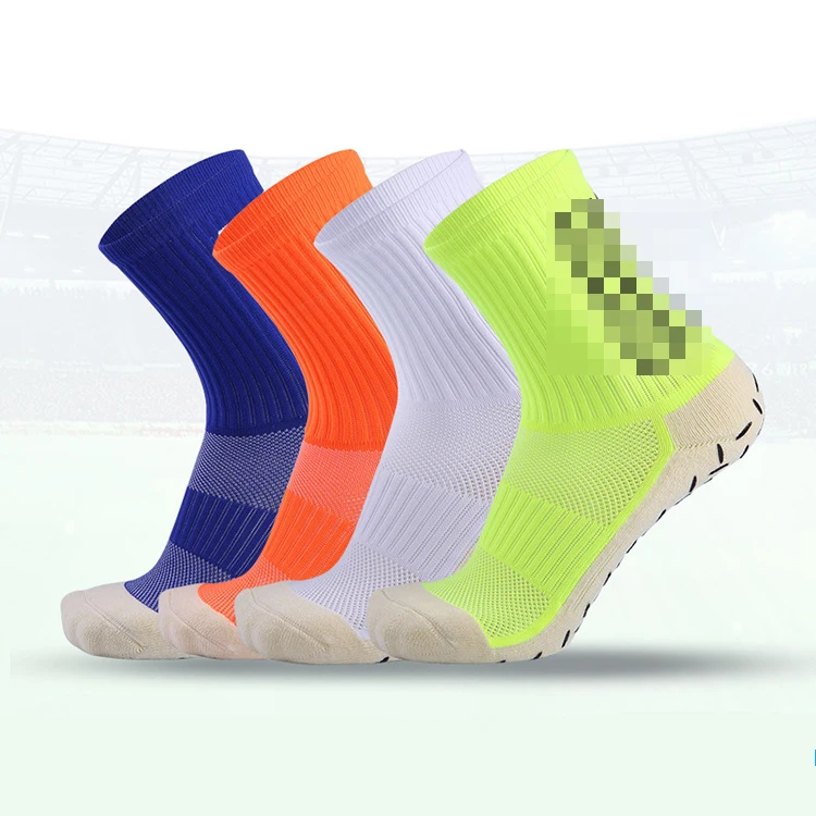 

Wholesale Men Silicon Non Slip Rubber Soccer Socks Football Socks Anti Slip