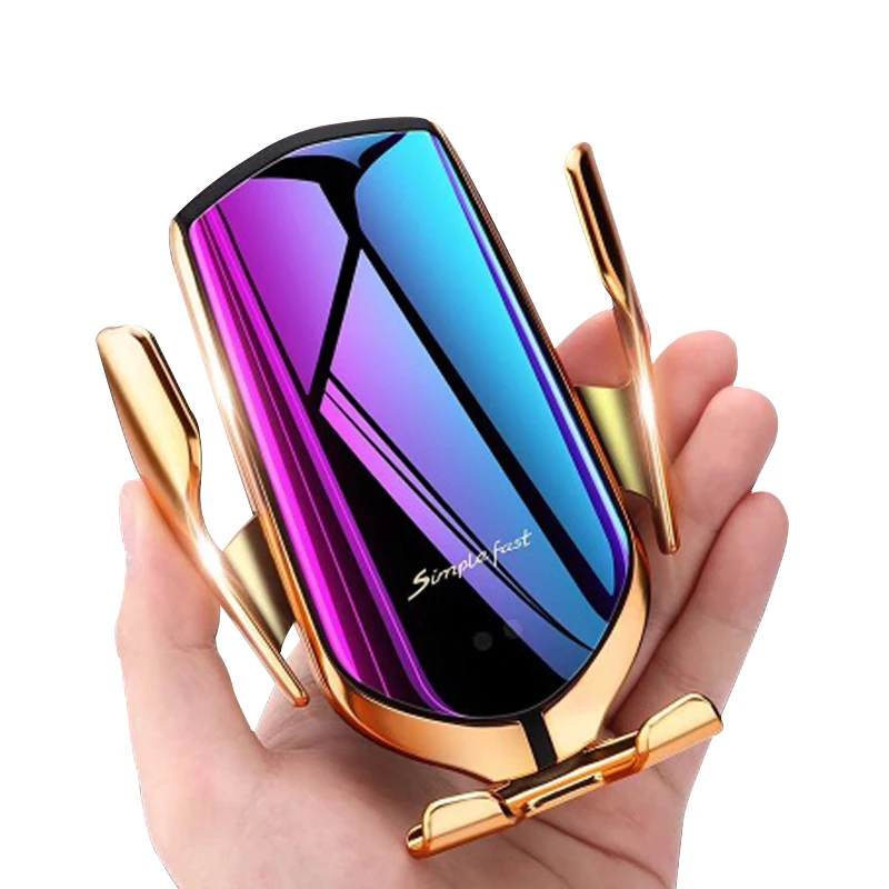 

Top Selling Portable 3 in 1 Car Holder Smart Automatic Fast Qi Wireless Car Chargers for Phone
