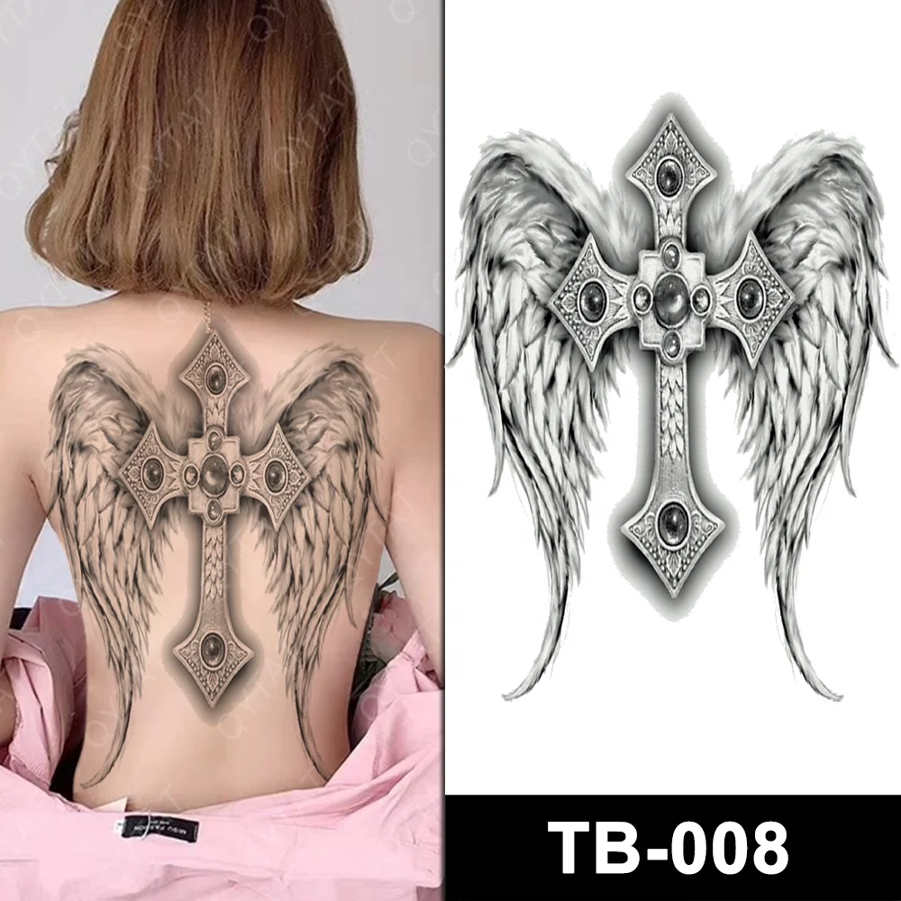 

High Quality Waterproof Large Temporary Full Back Big Tattoo For Women men