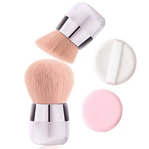 

Fluffy Mineral Powder Brush Highlighting Blush Kabuki Makeup Brushes for Face Cheekbones Forehead Jawline Contouring Makeup, Picture or customized color