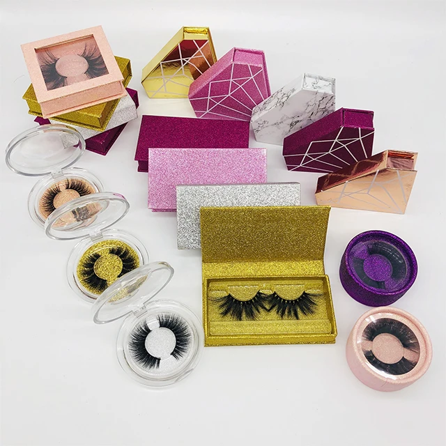 

USA hot sell 100% real handmade mind eyelashes with private label