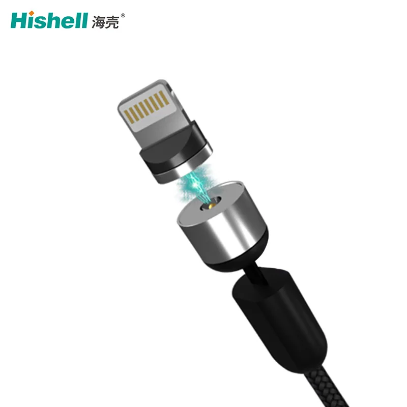 

New Product 720 Degree Rotation Fast Charging Magnetic Charger USB Cable, Black / red / blue / silver