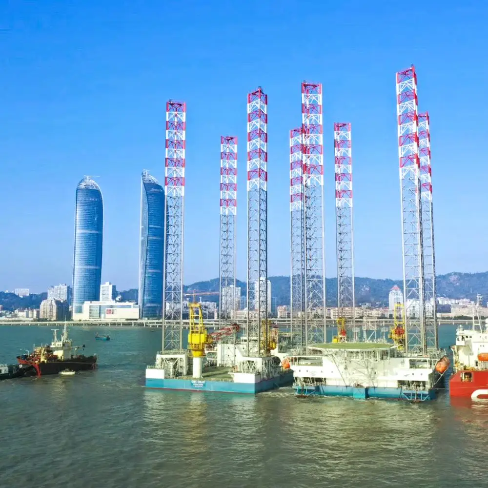 
225FT SEU OFFSHORE Three-legged Self-Elevatin Accommodation Unit Ship For Sale 