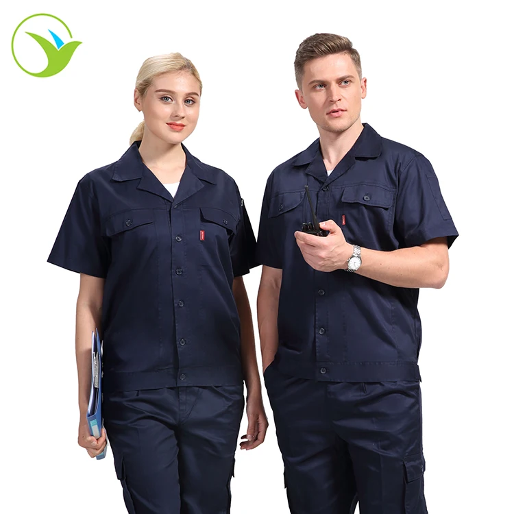 

Custom Made Summer Short Sleeve Working Jacket 100% Cotton Outdoor Mens Workwear Uniforme OEM Service Support Adults Unisex, Customized