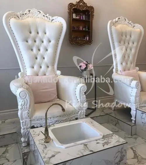 

Wholesale top luxury spa chair pedicure chair with sink high back throne chairs, Can be choose