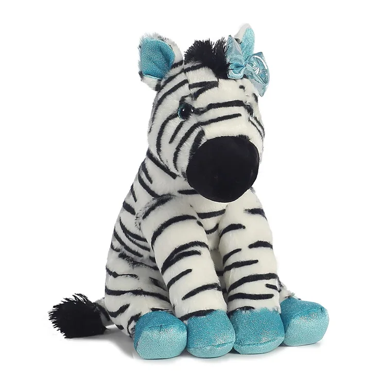 purple zebra stuffed animal