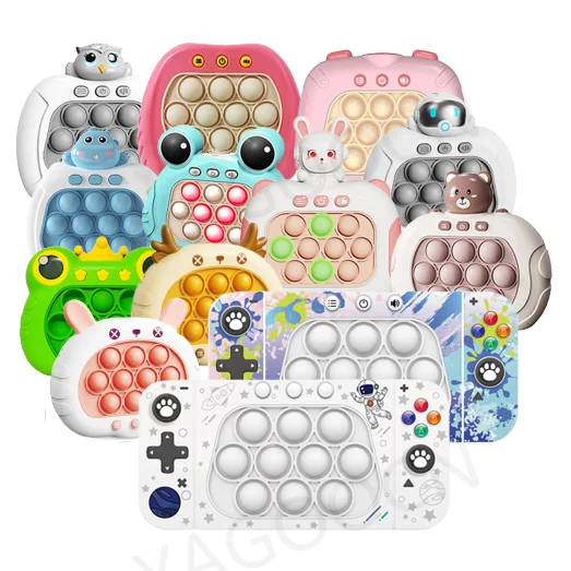 

Hot Whack A Mole Music Quick Press Bubble Game Machine Squeeze Stress Relief Toy Push Bubble Fidget Sensory Toys for Kids Adult