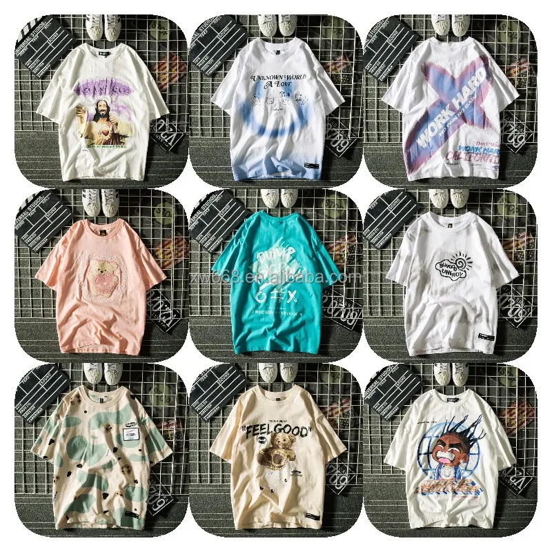 

2022 factory wholesale high-quality cotton printed men's T-shirts at a low price, Customized color