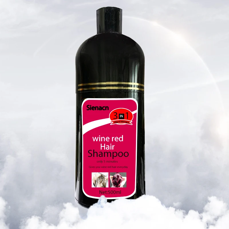 

Rapid Touch Instant Natural Wine Red Hair Dye 5 Minutes Hair Color Shampoo