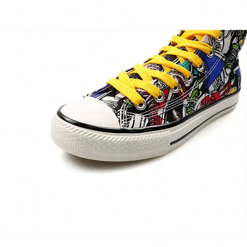 

Men's casual canvas shoes Fashionable men 2021 fashion high top, Customized colors