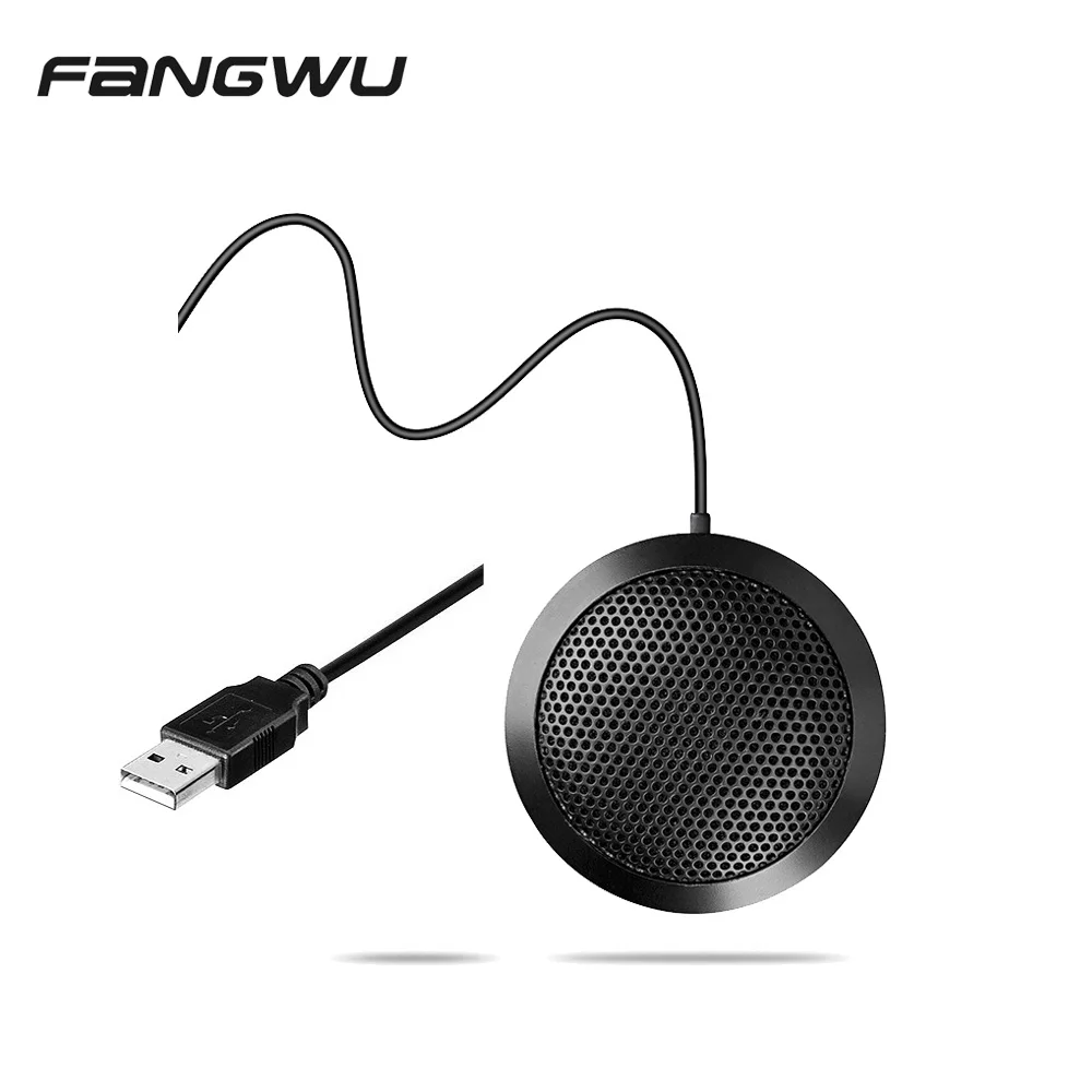 

Cheap Price Desktop Omnidirectional USB Condenser Gaming Mic Microphone For PC The Computer, Black