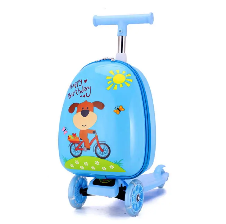 

Lightweight Carry-on Scooter Suitcase for Kids Luggage, Customized color