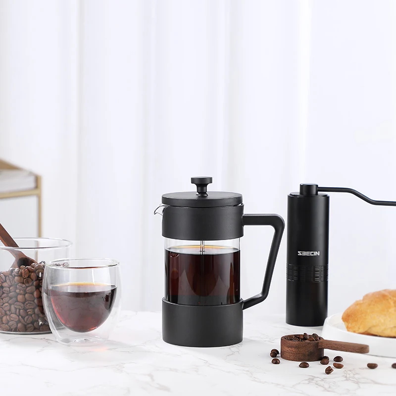 

Top Sellers 2021 For Amazon 600ml Customized Color Heat-resistant Coffee Press Portable French Press