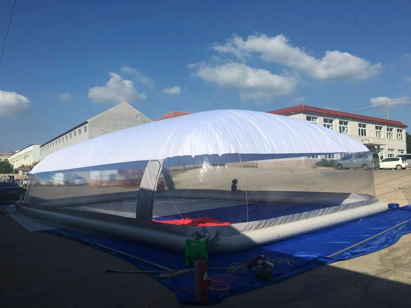 Inflatable Above Ground Swimming Pool Solar Dome Cover Tent