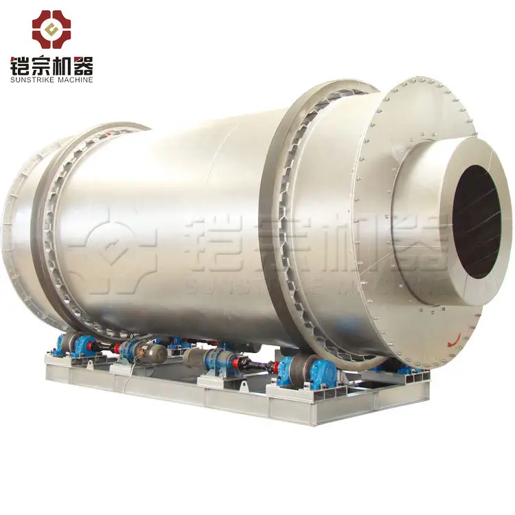 
River Sand Coal Cassava Chips Drying Machine Sludge Rotary Dryer 