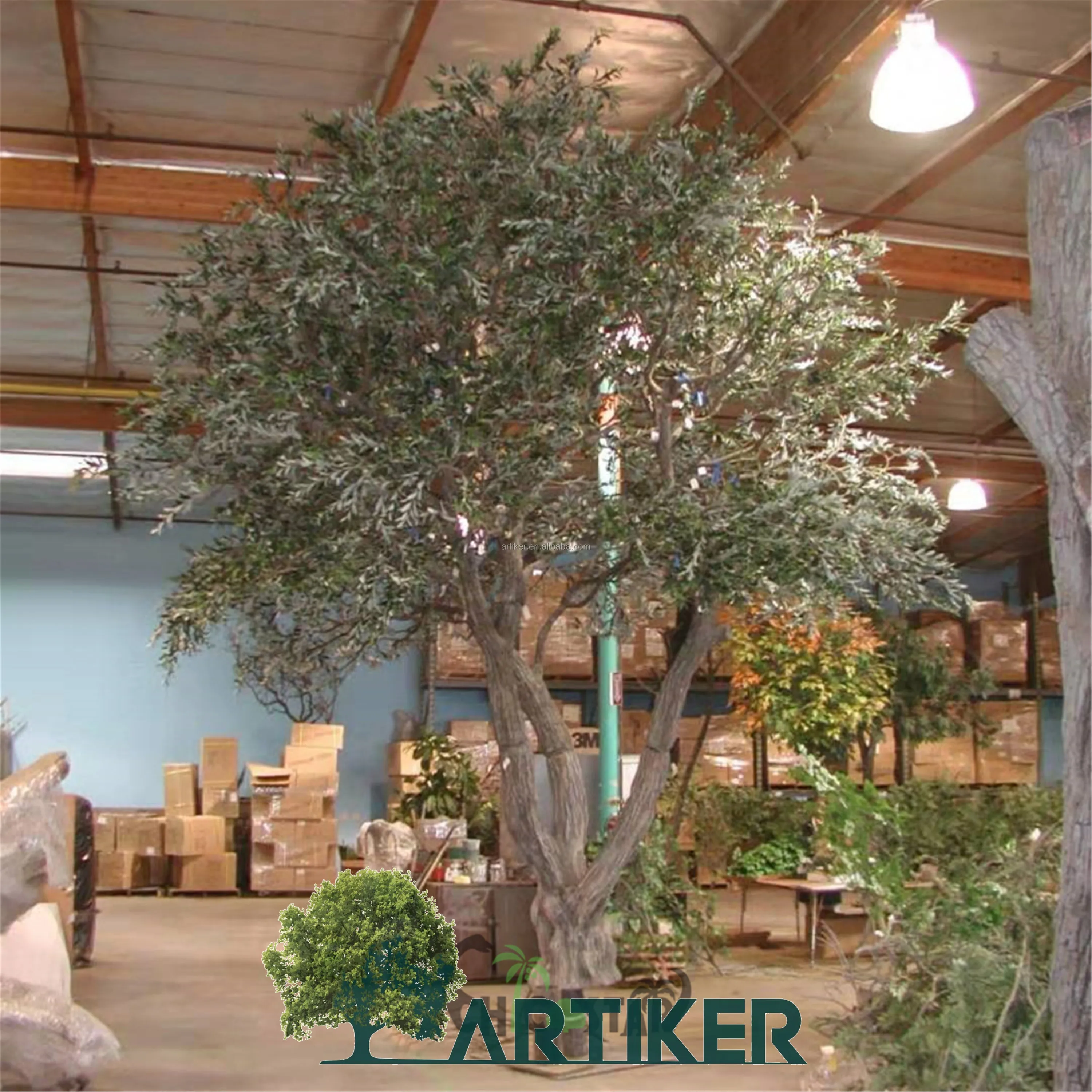 2.5m/3m/4m/6m Uv Proof Plastic Fabric Olive Branches For Large Oliver