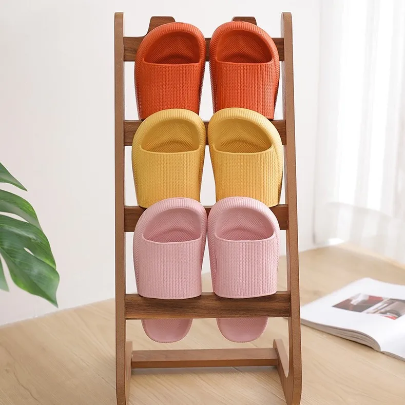

women EVA Bathroom Slipper indoor slides Soft Sole Open Toe House sandal, Mix color