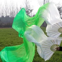 

Hot Selling Belly Dance Fans Oriental Dance Accessories Egypt India Belly Dance Imitated Silk Fan Veils Sale on Pairs 180cm Long