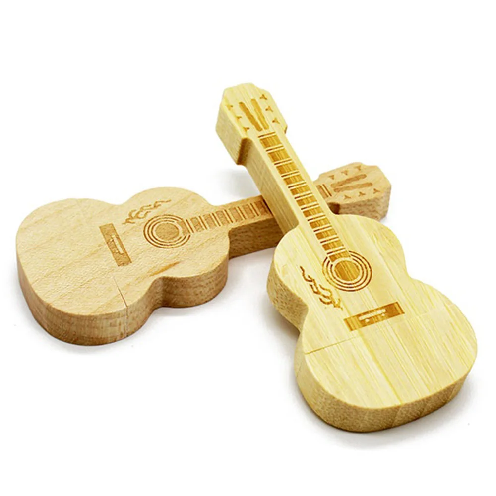 

Guitar Shaped Pen Drive Wooden Music Usb 2.0 Flash Drive Memory Stick Pendrive 4GB 16GB 32GB 64GB, Custom colors