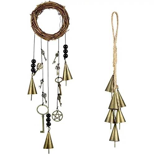 

Wind Chimes Door Knob Hanger Magic Home Witch's Protection Wind Bells Door Knocker for Boho Decor