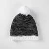 unisex special heather pompom beanie with fleece lining
