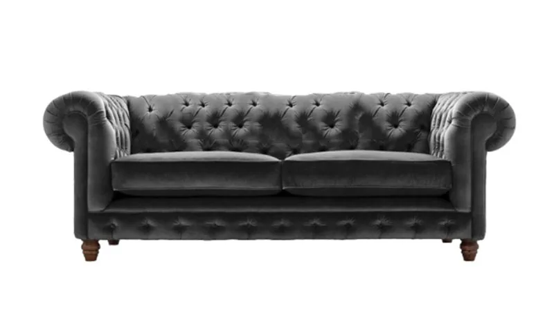 New design European style small family living room fabrics sofa combination three sets chesterfield sofa furniture