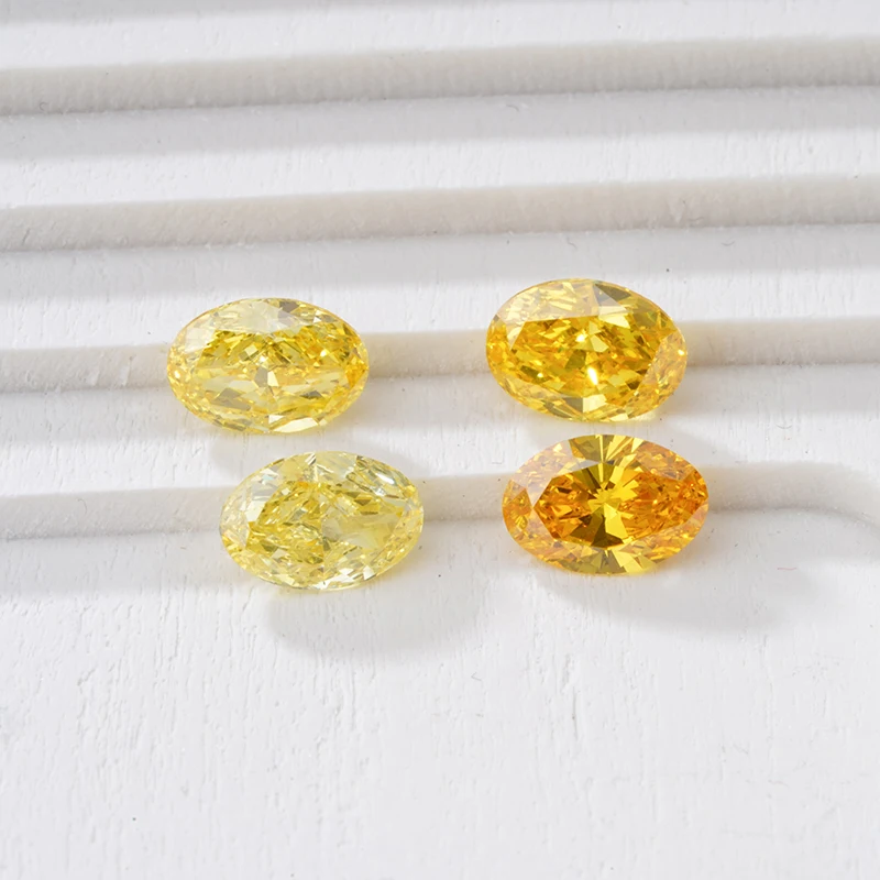 

Starsgem New Product Oval Cut Yellow Lab Grown Diamond Factory Price Lab Diamond