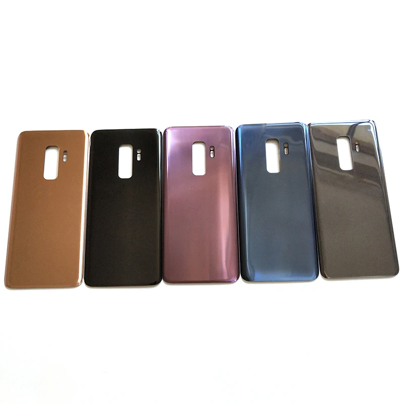 

Replacement Back Cover glass for Samsung S9 back glass Housing For Galaxy S9 Plus phone Rear Battery Door, Black,gray,blue,purple,gold