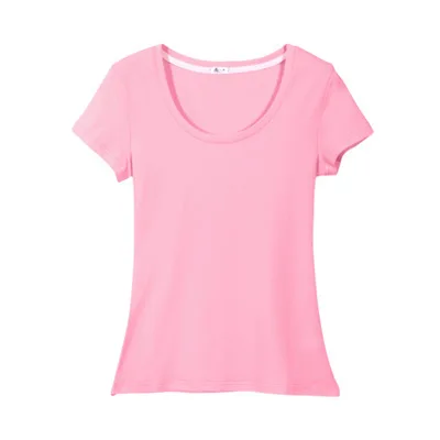

2020 new arrivals Blank Plain Short Sleeve O Neck 18 colors S-3XL available Basic Women's T Shirt for ladies